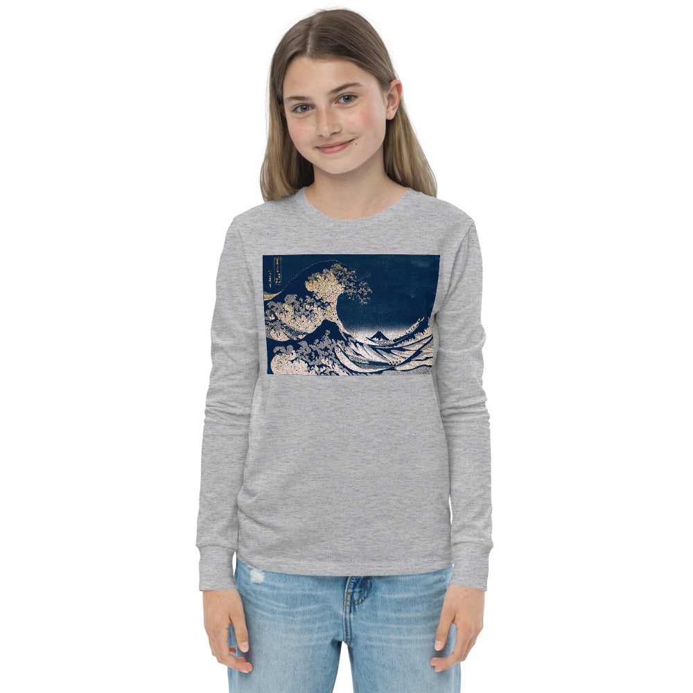 Premium Soft Long Sleeve - Hokusai: Great Waves of Kanagawa Remix