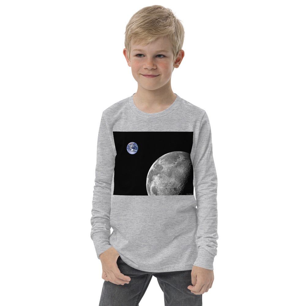 Premium Soft Long Sleeve - NASA Photo: Earth & Moon from Space
