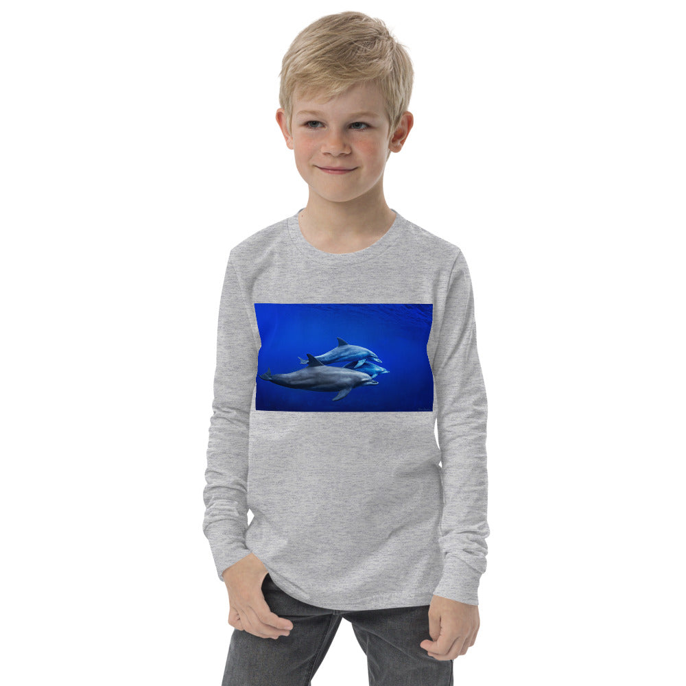 Premium Soft Long Sleeve - Dolphin Pod