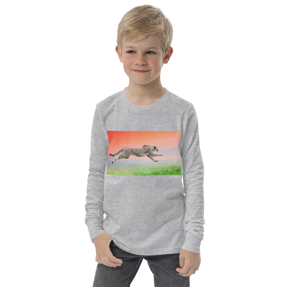 Premium Soft Long Sleeve - Cheetah Flying