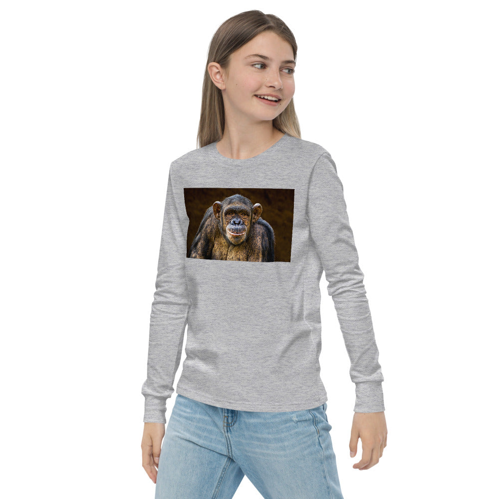 Premium Soft Long Sleeve - Chimpanzee Portrait