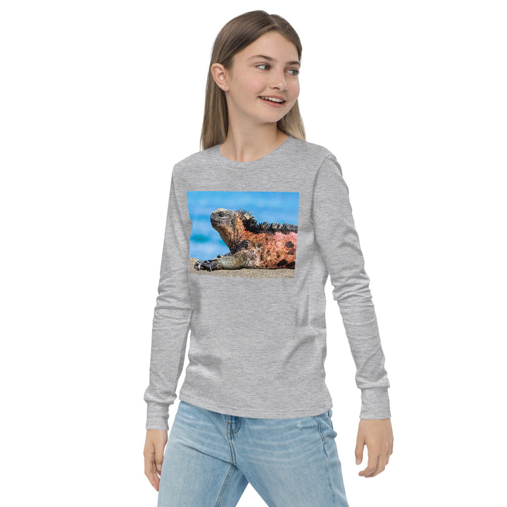 Premium Soft Long Sleeve - Basking Galapagos Marine Iguana