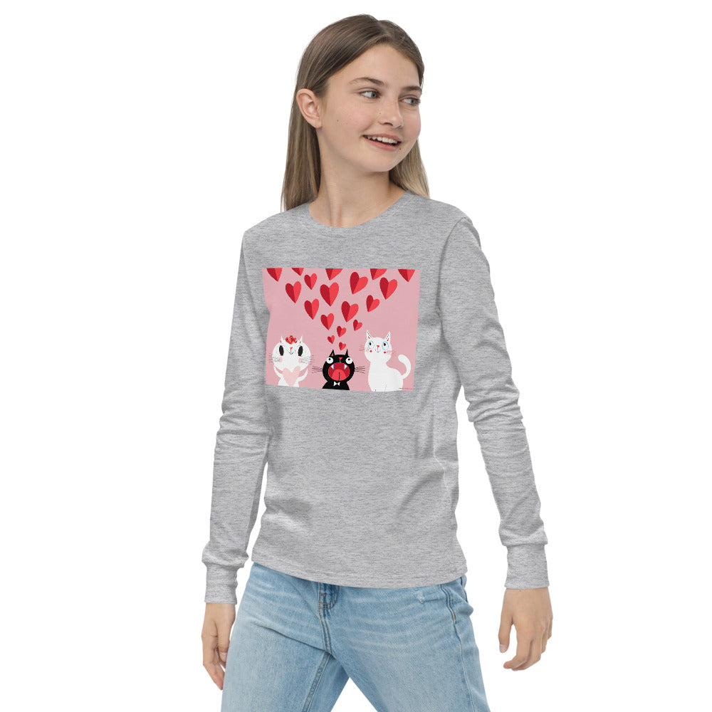 Premium Soft Long Sleeve - Pink Cat Love