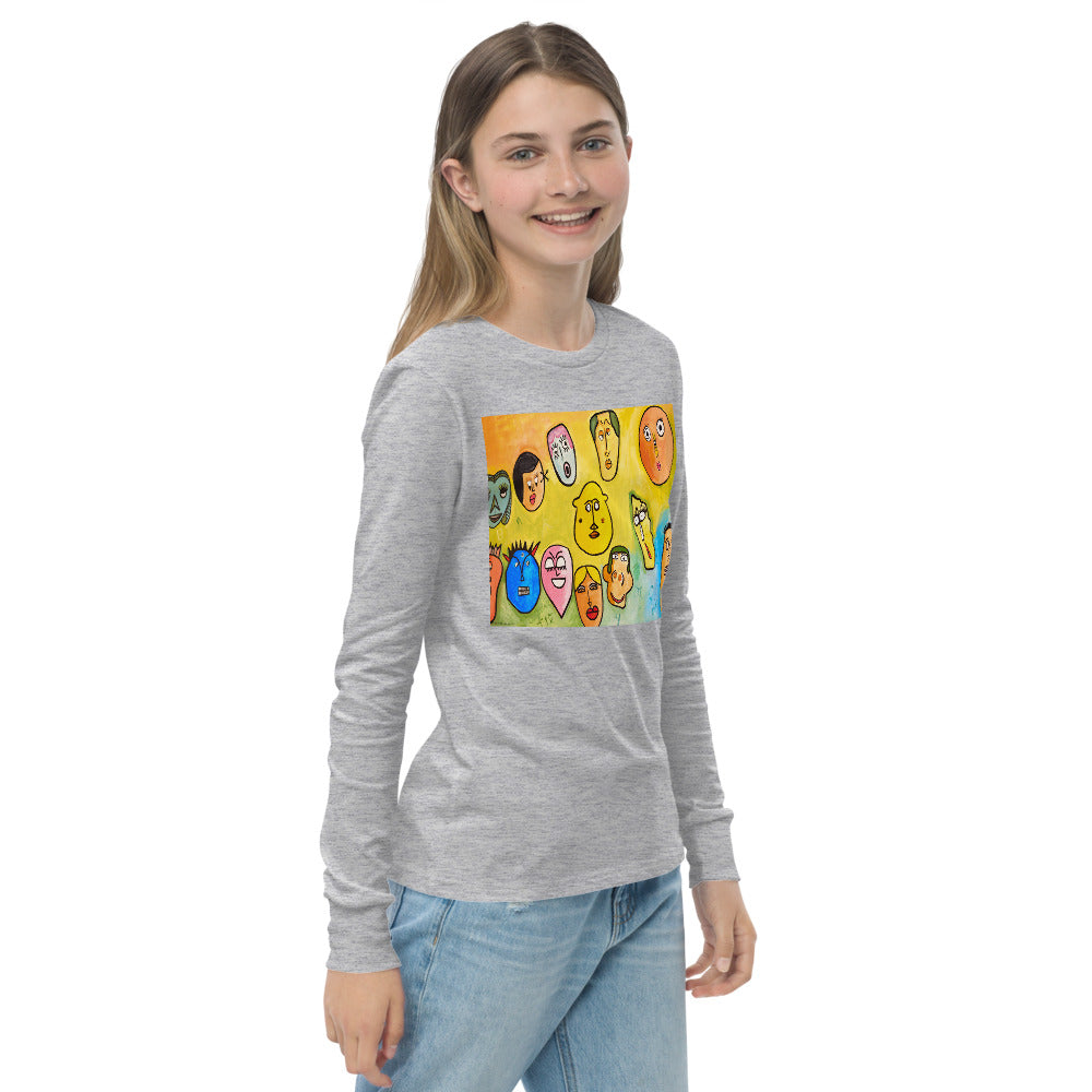 Premium Soft Jersey Crew - Funny Faces - Ronz-Design-Unique-Apparel