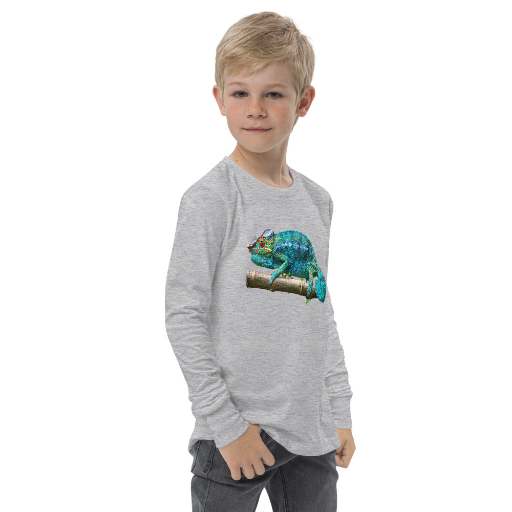 Premium Soft Long Sleeve - Turquoise Panther Chameleon