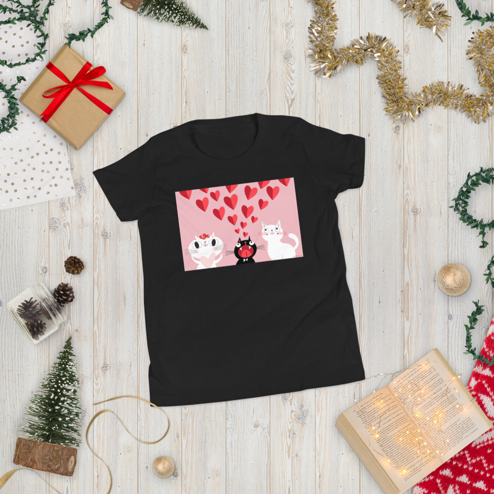 Premium Soft Crew Neck - Pink Love Cats!