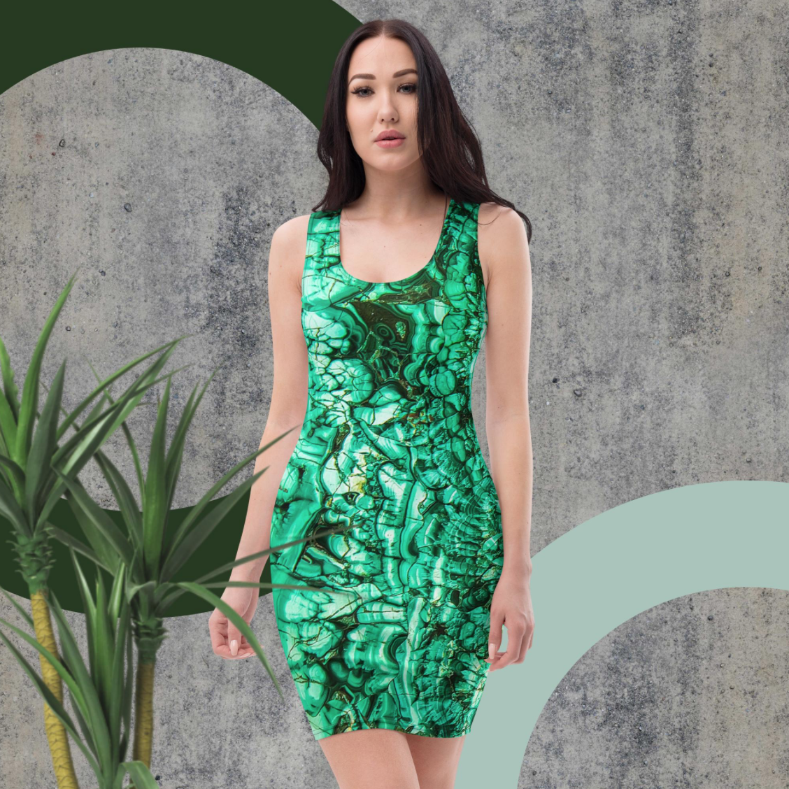Fitted Dress - Malachite
