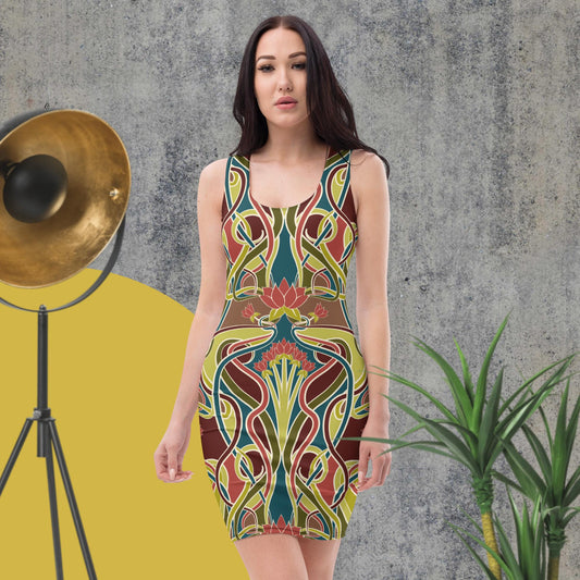 Fitted Dress - Art Nouveau