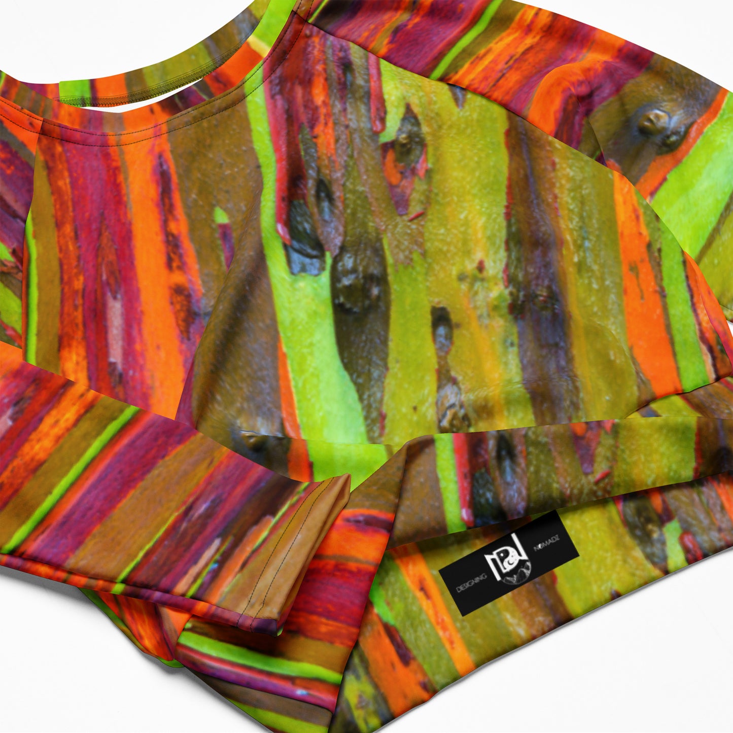 Rainbow Rainforest - Women's Long Sleeve Crop Top