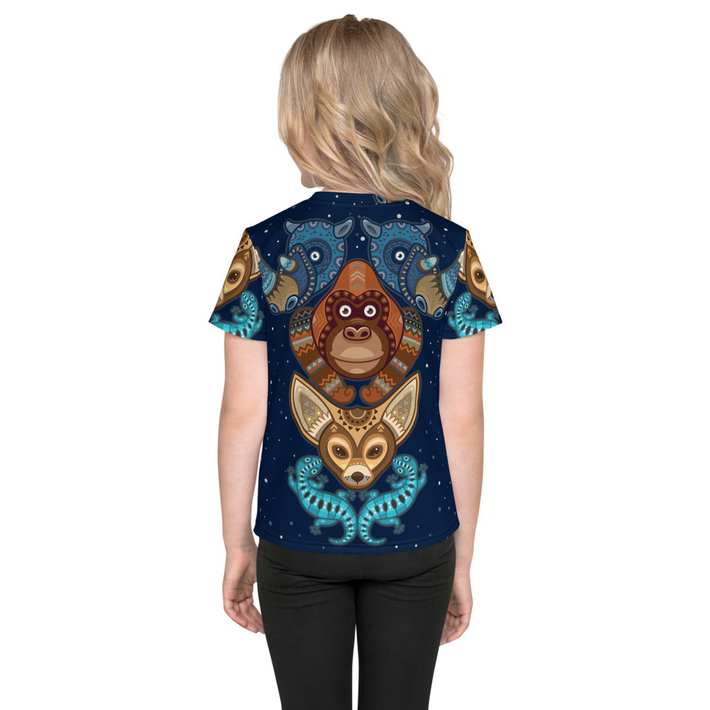 Fennic Fox & Friends Animal Totem - Premium Stretchy Toddler Shirt