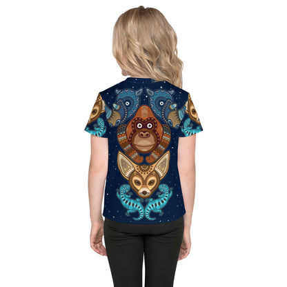 Fennic Fox & Friends Animal Totem - Premium Stretchy Toddler Shirt