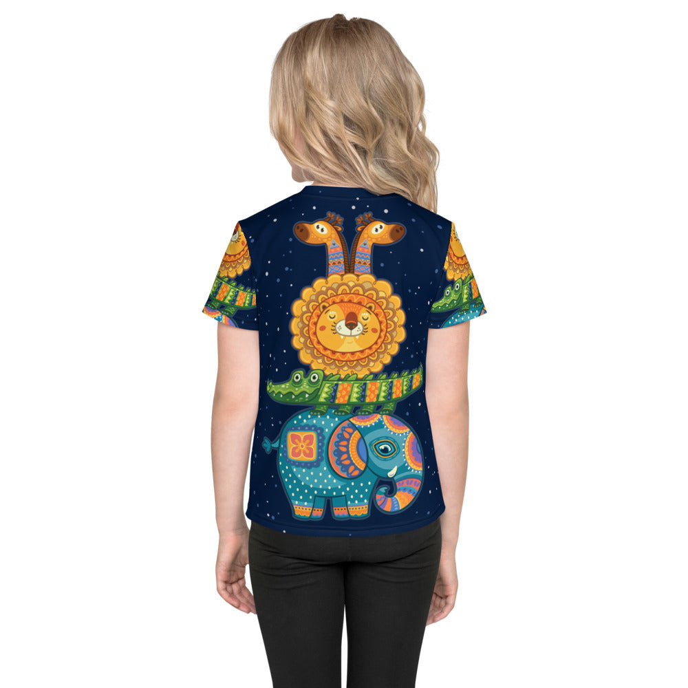 Alligator & Friends Animal Totem - Premium Stretchy Tee