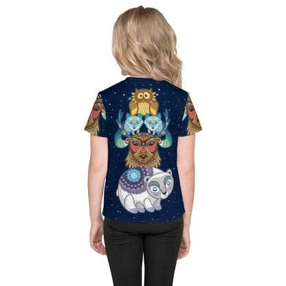 North: Polar Bear & Friends Totem - Premium Stretchy Tee