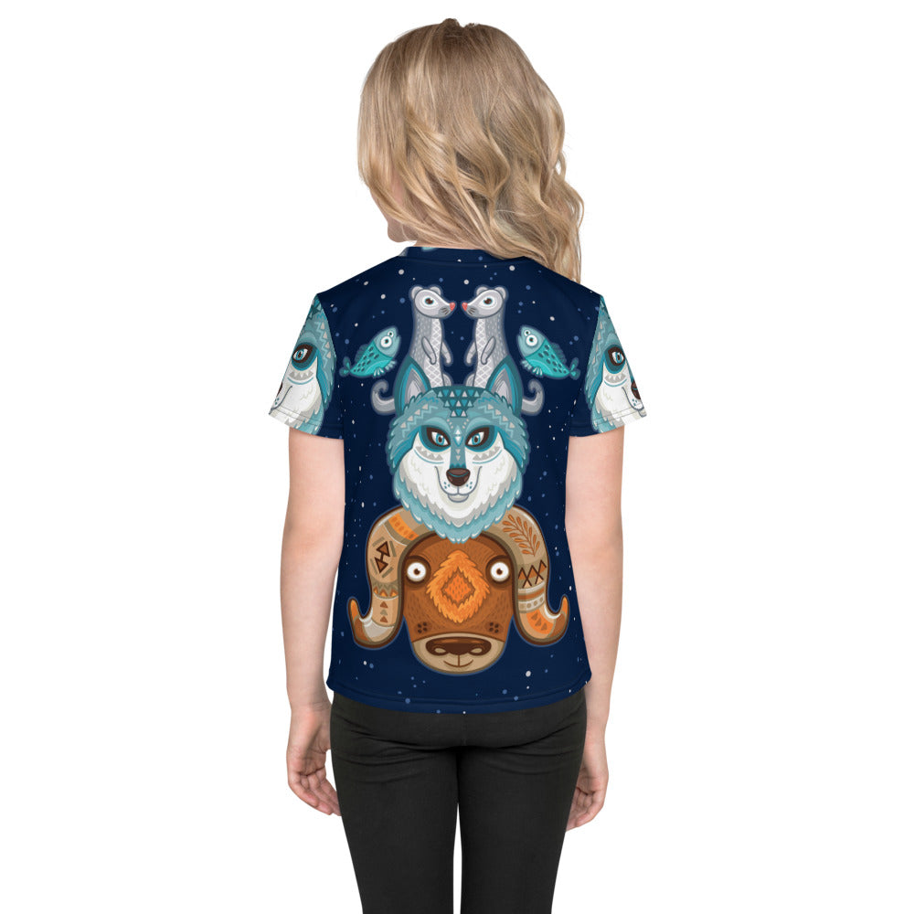 Husky & Friends Animal Totem - Premium Stretchy Tee