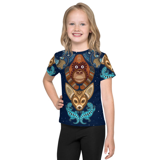 Fennic Fox & Friends Animal Totem - Premium Stretchy Toddler Shirt
