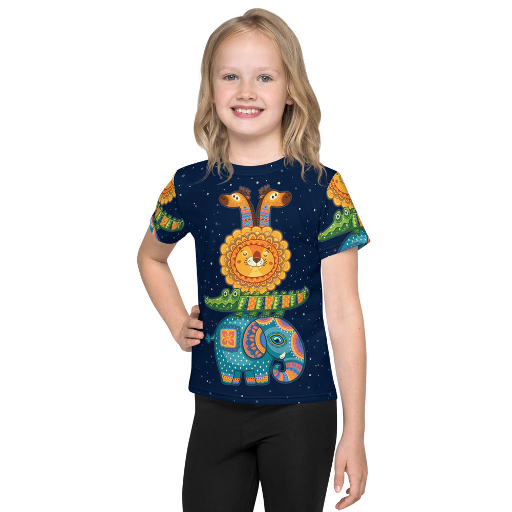 Alligator & Friends Animal Totem - Premium Stretchy Tee