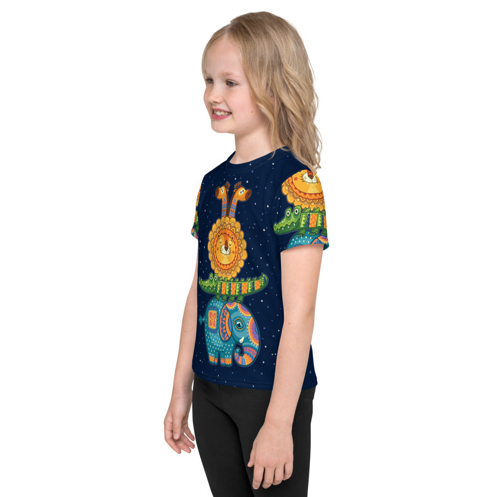Alligator & Friends Animal Totem - Premium Stretchy Tee