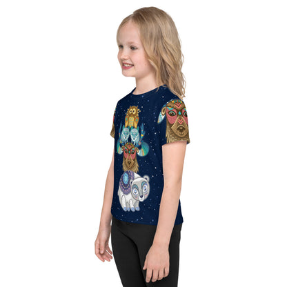 North: Polar Bear & Friends Totem - Premium Stretchy Tee