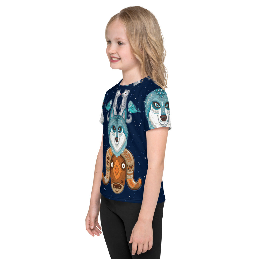 Husky & Friends Animal Totem - Premium Stretchy Tee