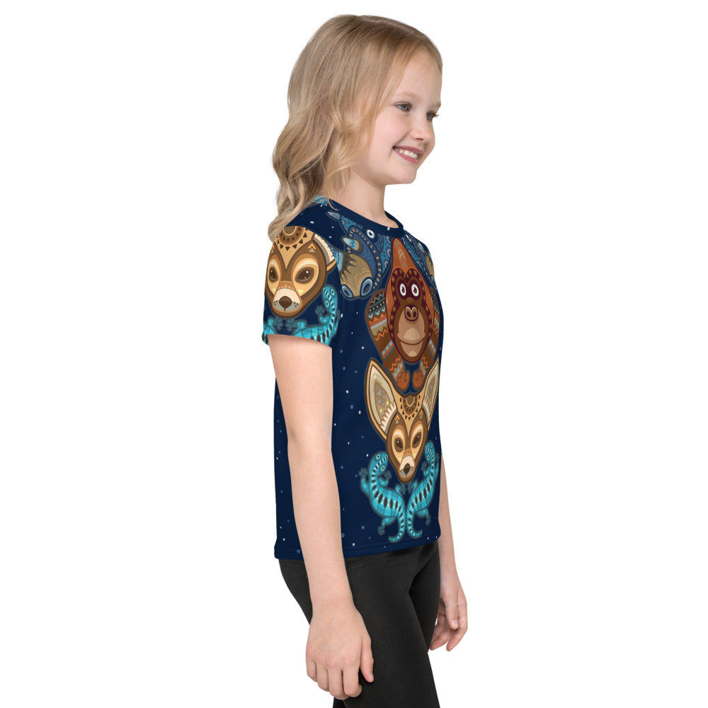 Fennic Fox & Friends Animal Totem - Premium Stretchy Toddler Shirt
