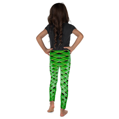 Toddler Leggings - Green Reed Weave