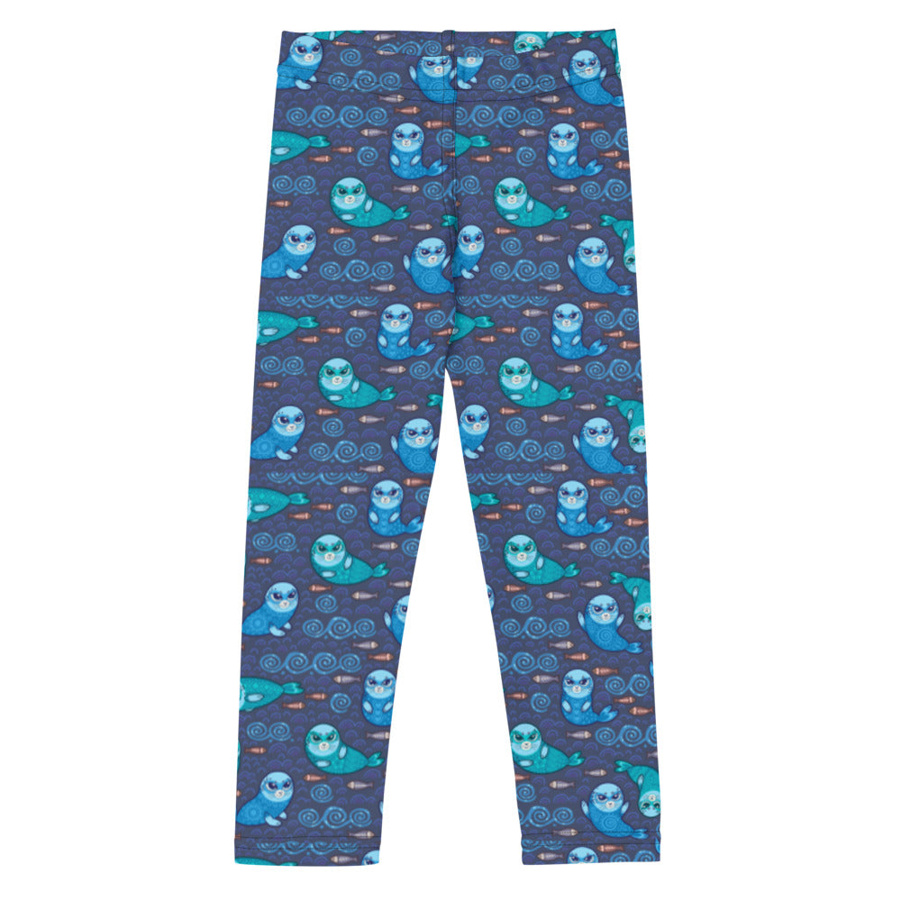 Toddler Leggings - North: Blue Seals