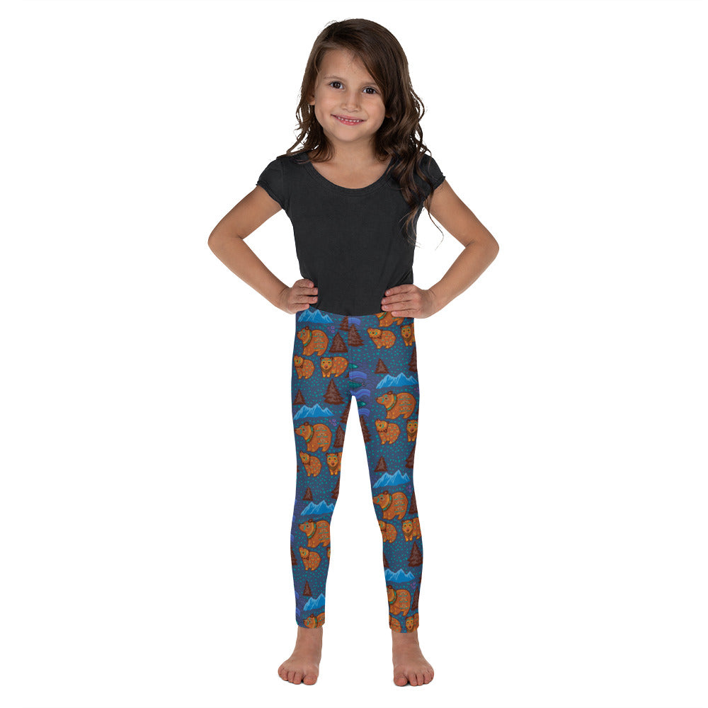 Toddler Leggings - Tundra: Bears & Fish
