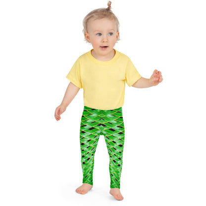 Toddler Leggings - Green Reed Weave