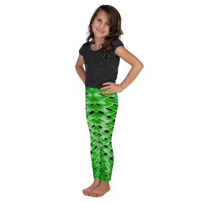 Toddler Leggings - Green Reed Weave