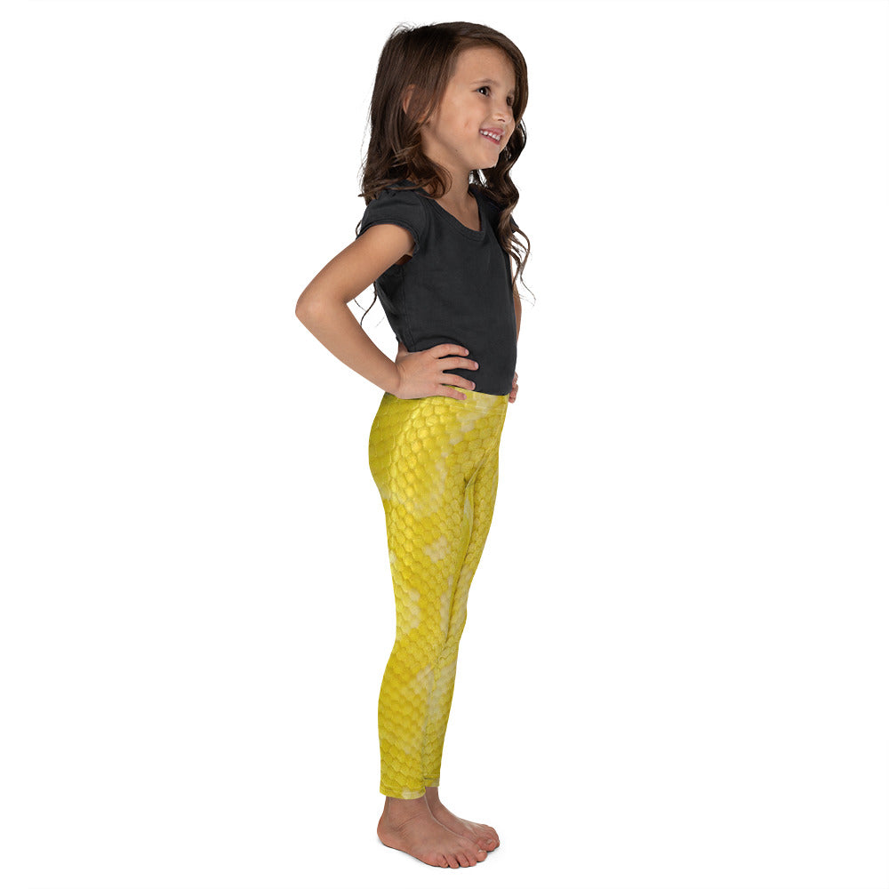 Toddler Leggings - Albino Python Skin Pattern