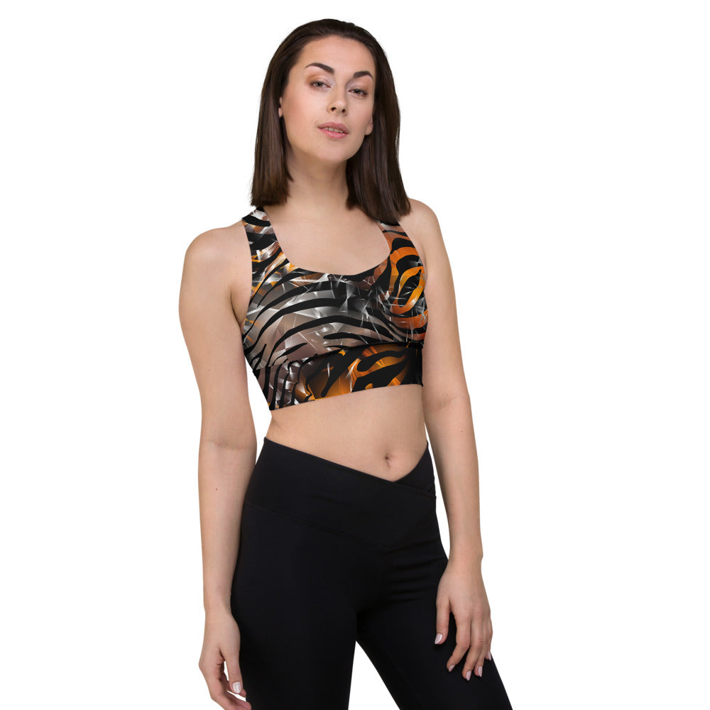 Longline sports bra