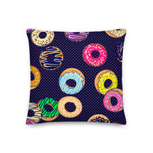 Load image into Gallery viewer, Premium Stuffed Pillow - Raining Donuts
