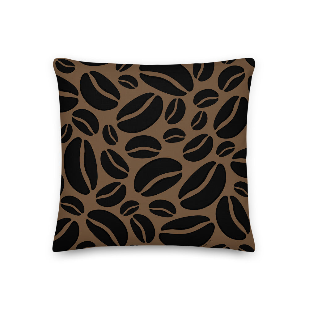 Premium Stuffed Pillow - Coffee Beans