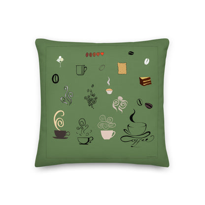 Premium Stuffed Pillow - I'd Like a Grande Caramel Chocolate Latte Please.