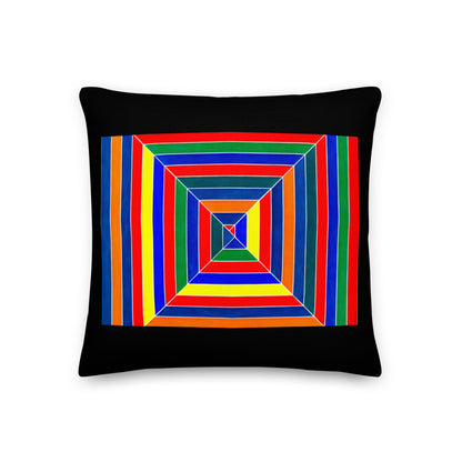 Premium Stuffed Pillow - Abstract Offset Color