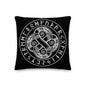 Premium Stuffed Pillow - Sea Serpents in Norse Runic Circle