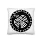 Premium White Pillow - Odin's Crow Flying North NW