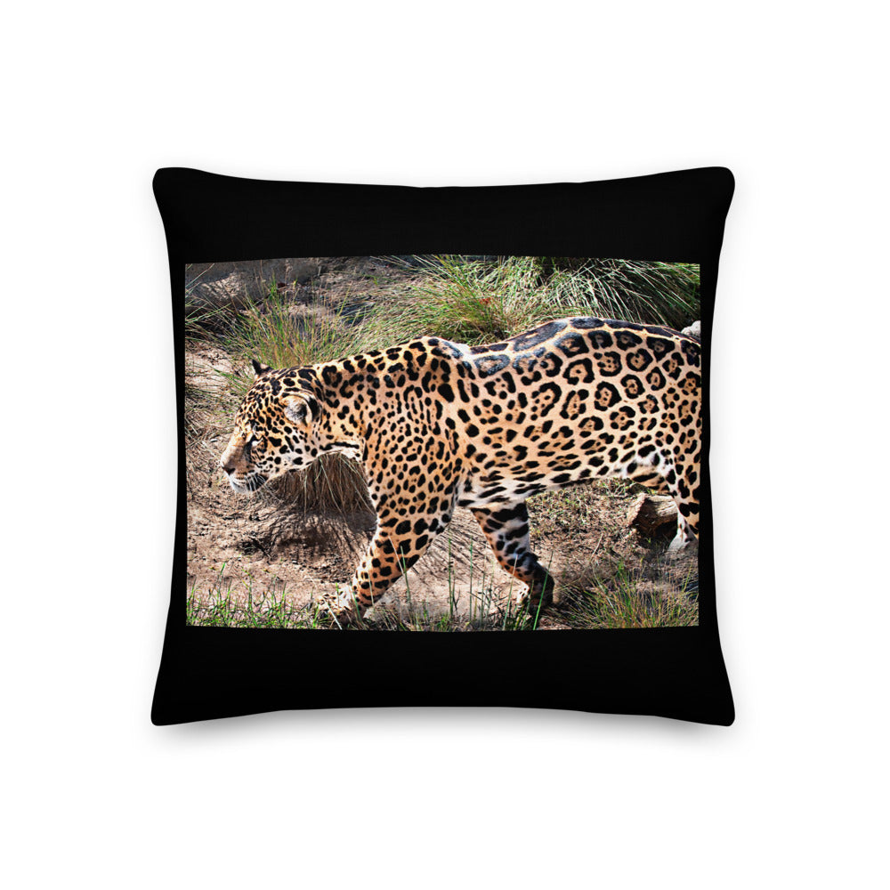 Premium Stuffed Pillow - Young Leopard