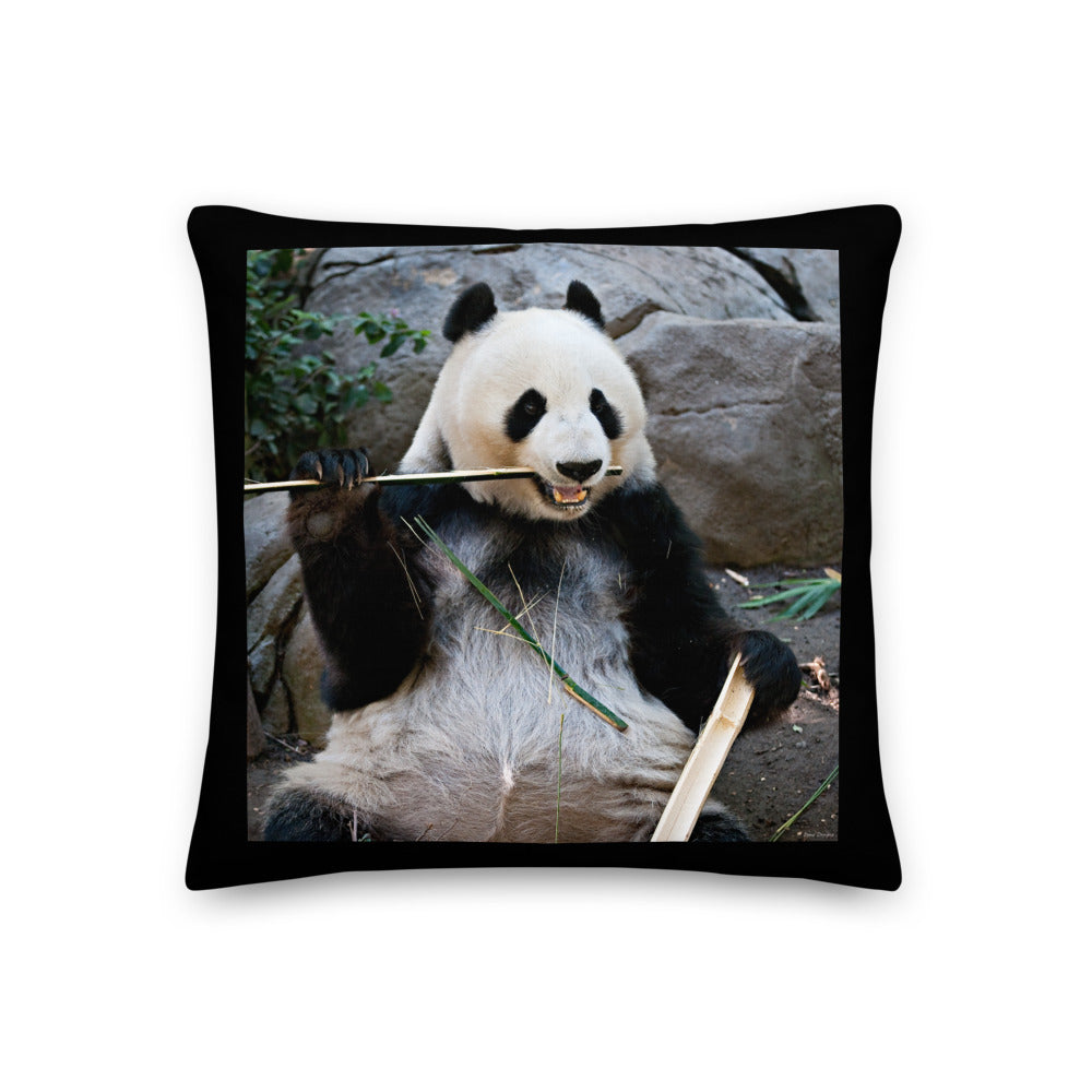 Premium Stuffed Pillow - Bamboo Panda