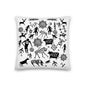 Premium White Stuffed Pillow - Petroglyphs #2