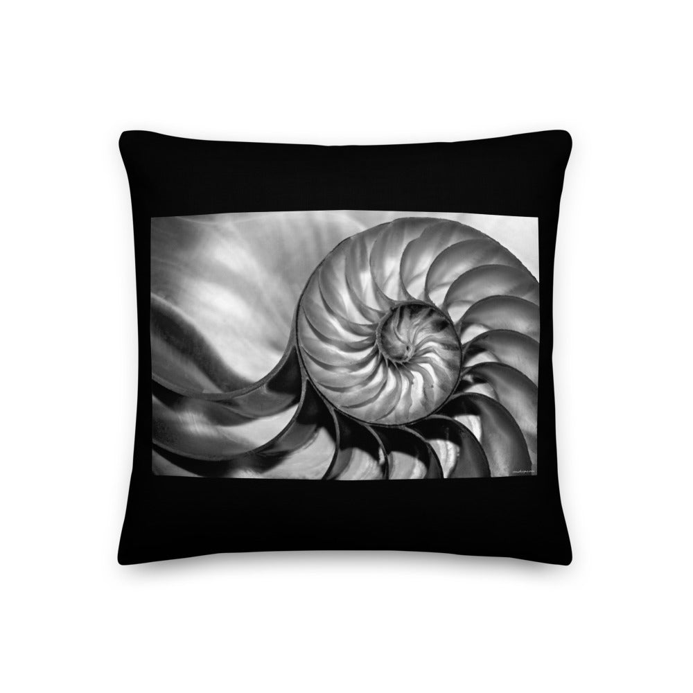 Premium Stuffed Pillow - Natures Spiral