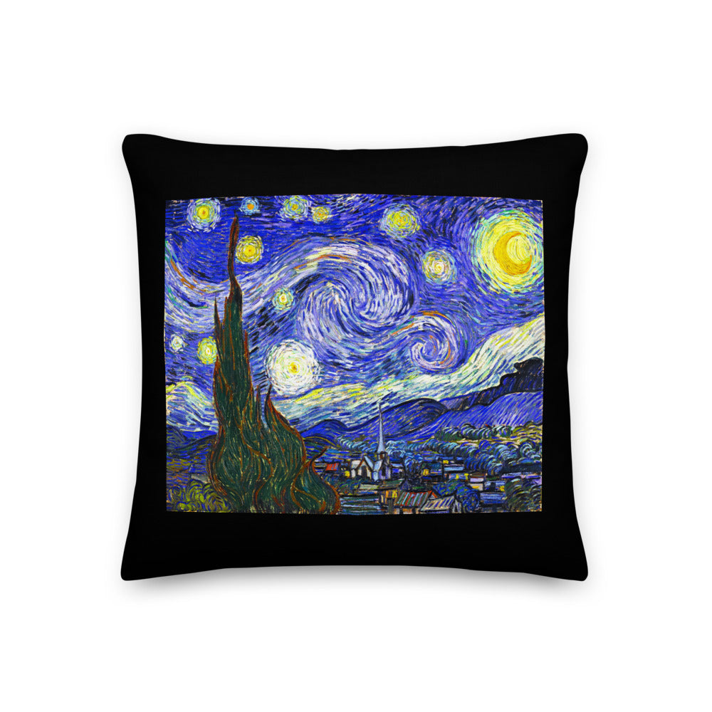 Premium Stuffed Pillow - van Gogh: The Starry Night