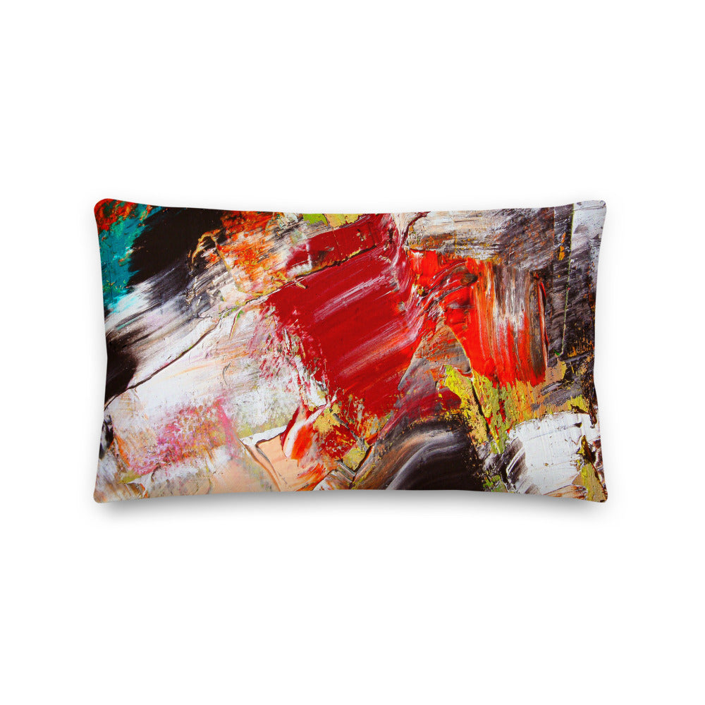Premium Stuffed Pillow - Abstract Oil
