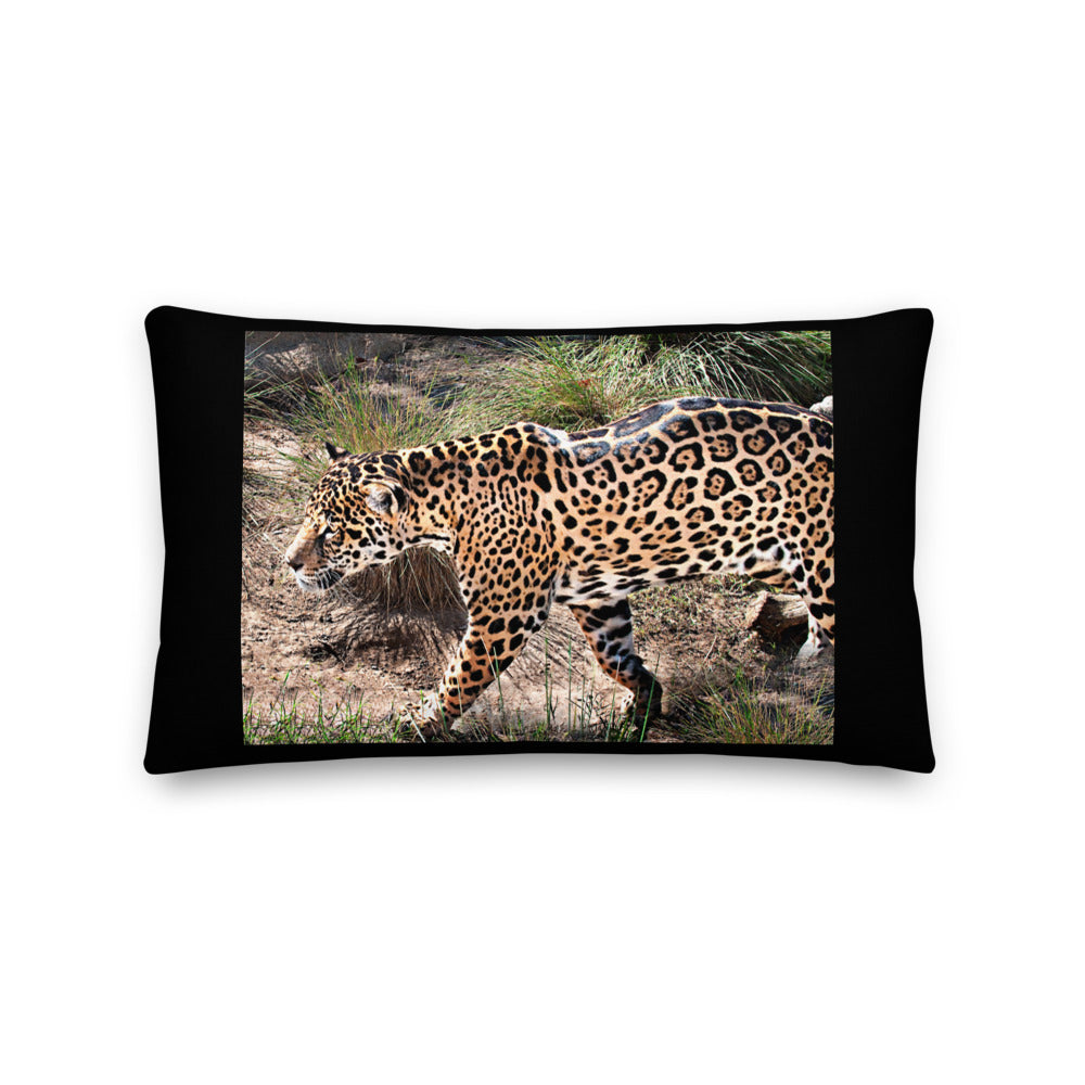 Premium Stuffed Pillow - Young Leopard