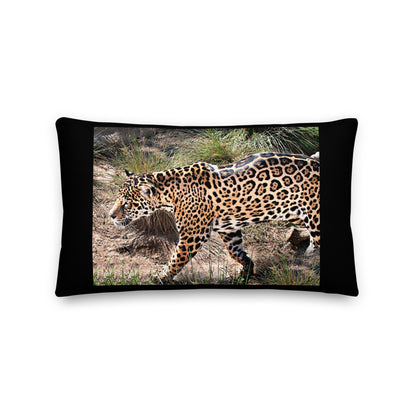 Premium Stuffed Pillow - Young Leopard