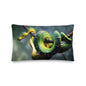 Premium Stuffed Pillow - Green Tree Python