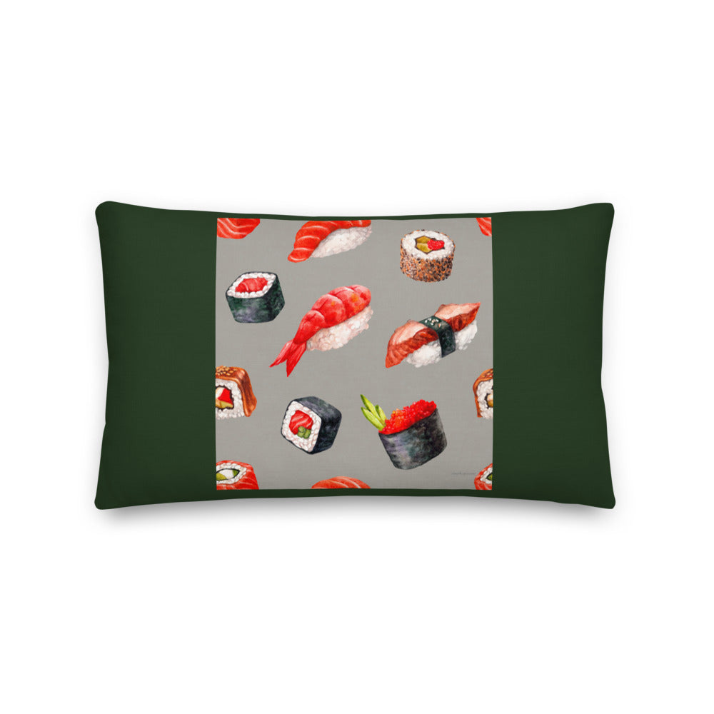 Premium Stuffed Pillow - Sushi Pieces