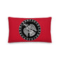 Premium Red Pillow - Odin's Crow Flying North NW