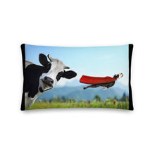 Load image into Gallery viewer, Premium Stuffed Pillow - Cow &amp; Super Dog
