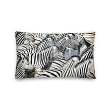 Load image into Gallery viewer, Premium Stuffed Pillow - Zebra Splash
